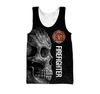 Awesome Hoodie 3D All Over Print Skull Firefighter - Hoodie, T-Shirt, Zip Hoodies, Sweatshirt ND650