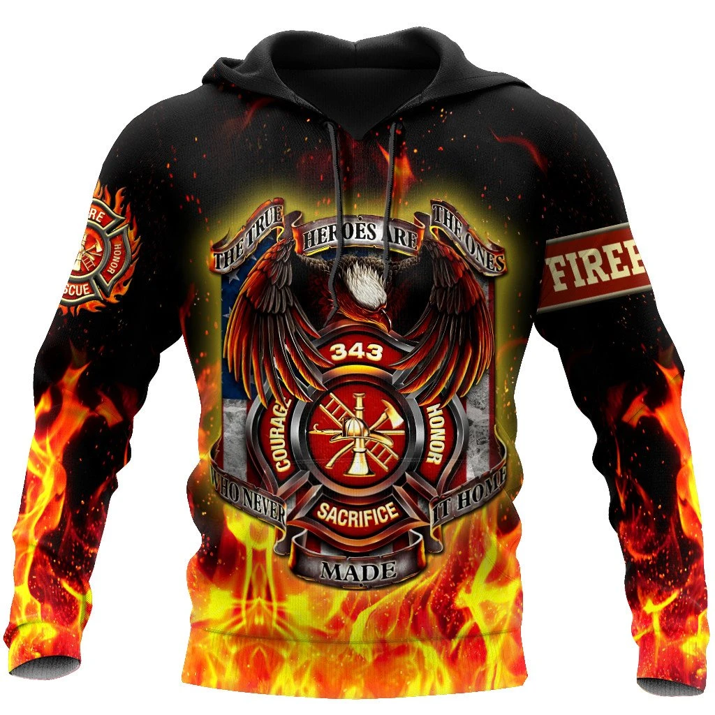 Awesome Hoodie 3D All Over Print Firefighter - Hoodie, T-Shirt, Zip Hoodies, Sweatshirt ND651