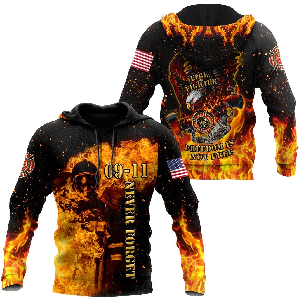 Awesome Hoodie 3D All Over Print Firefighter - Hoodie, T-Shirt, Zip Hoodies, Sweatshirt ND652