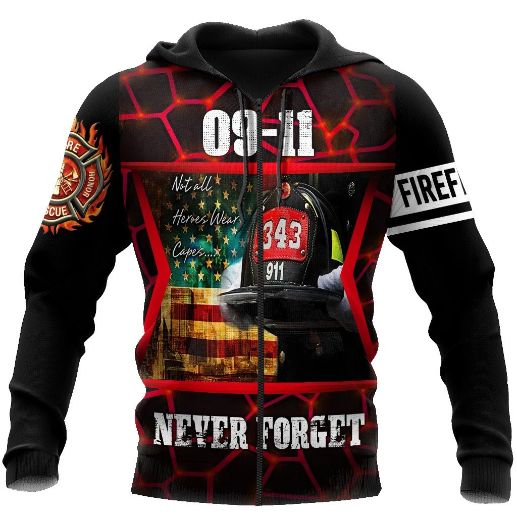 Awesome Hoodie 3D All Over Print Firefighter - Hoodie, T-Shirt, Zip Hoodies, Sweatshirt ND653