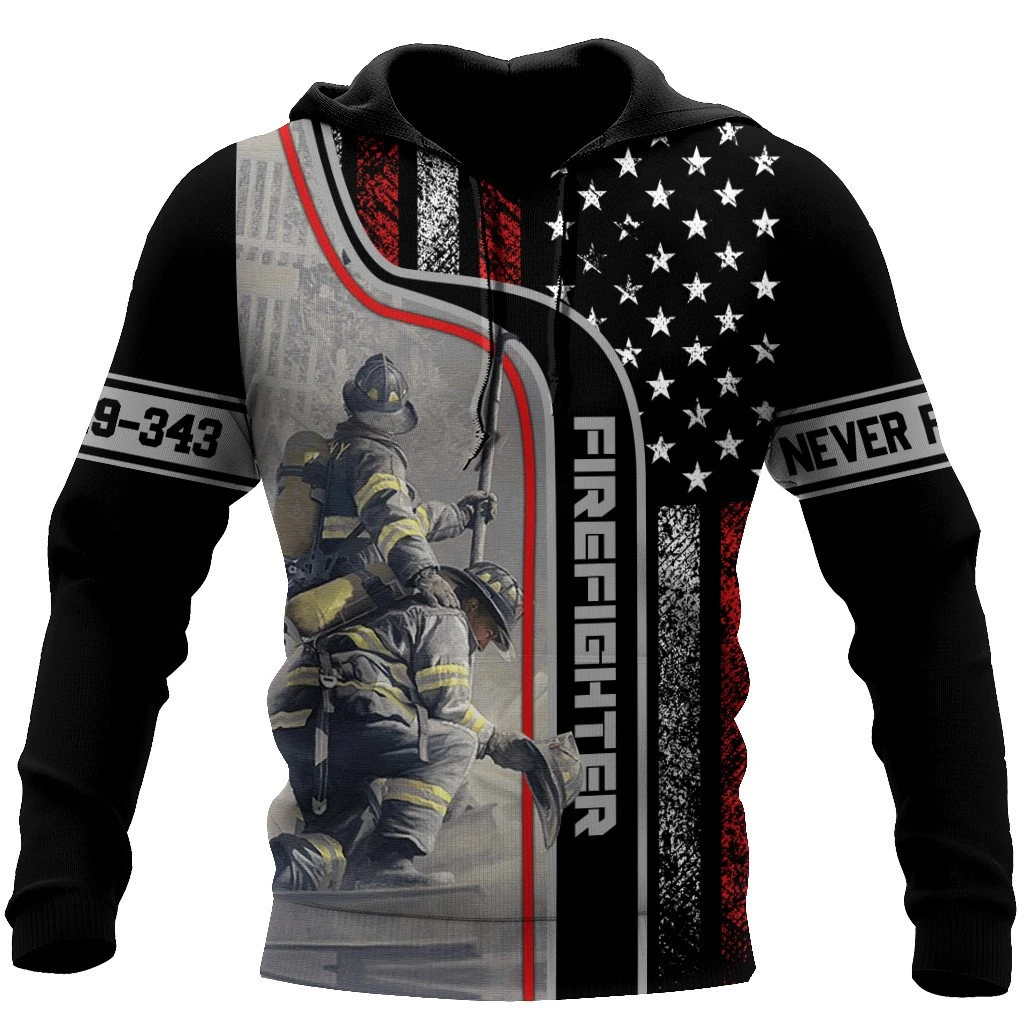 Awesome Hoodie 3D All Over Print Firefighter - Hoodie, T-Shirt, Zip Hoodies, Sweatshirt ND654