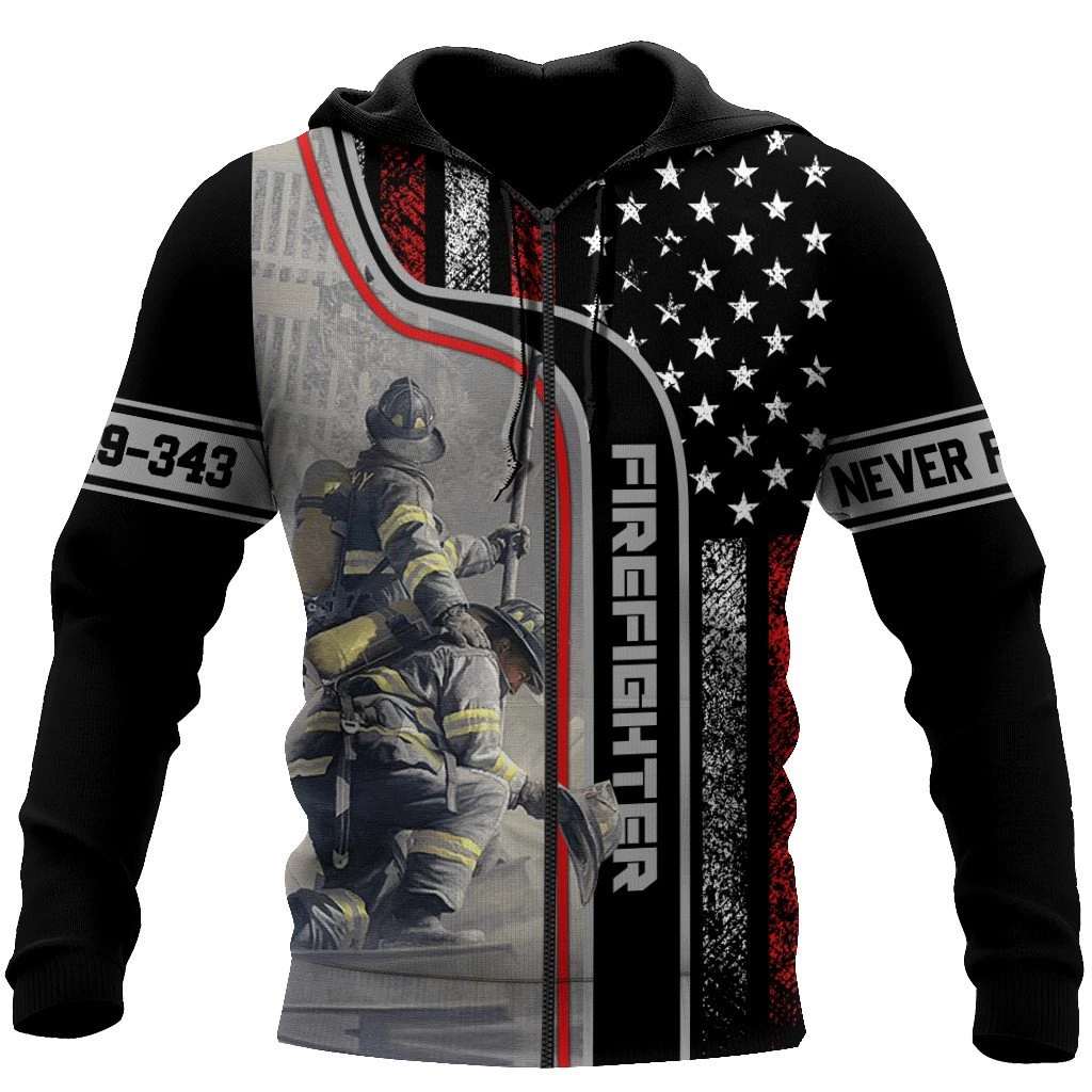Awesome Hoodie 3D All Over Print Firefighter - Hoodie, T-Shirt, Zip Hoodies, Sweatshirt ND654