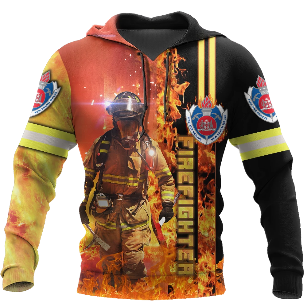 Awesome Hoodie 3D All Over Print Firefighter - Hoodie, T-Shirt, Zip Hoodies, Sweatshirt ND658