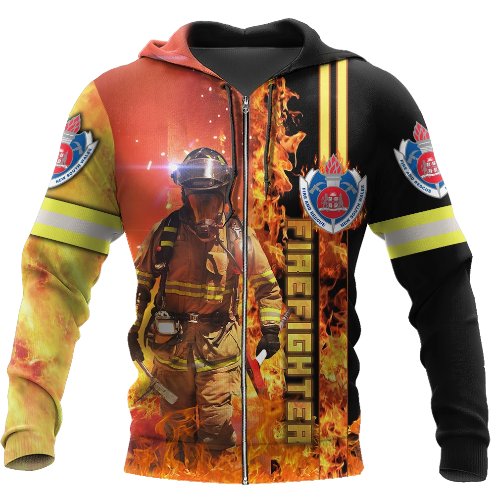 Awesome Hoodie 3D All Over Print Firefighter - Hoodie, T-Shirt, Zip Hoodies, Sweatshirt ND658