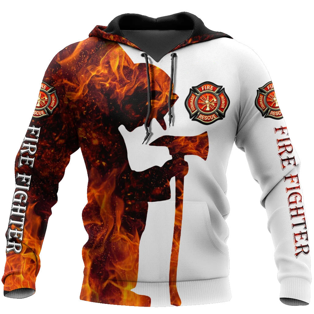 Awesome Hoodie 3D All Over Print Firefighter - Hoodie, T-Shirt, Zip Hoodies, Sweatshirt ND664