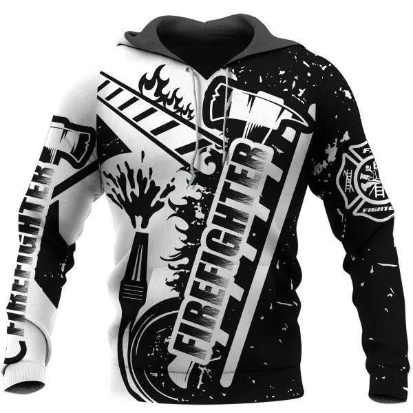 Awesome Hoodie 3D All Over Print Firefighter - Hoodie, T-Shirt, Zip Hoodies, Sweatshirt ND665