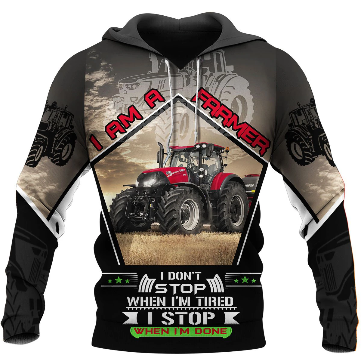 Awesome Hoodie 3D All Over Print Farmer Tractor - Hoodie, T-Shirt, Zip Hoodies, Sweatshirt ND668