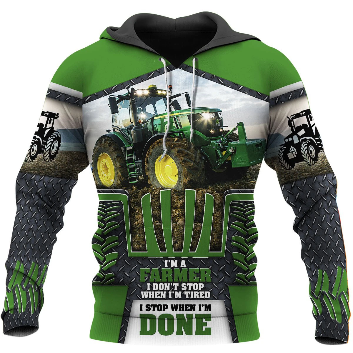 Awesome Hoodie 3D All Over Print Farmer Tractor - Hoodie, T-Shirt, Zip Hoodies, Sweatshirt ND669