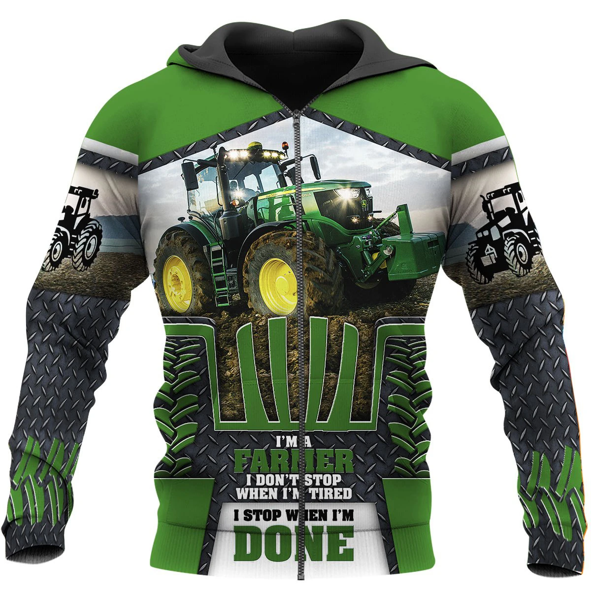 Awesome Hoodie 3D All Over Print Farmer Tractor - Hoodie, T-Shirt, Zip Hoodies, Sweatshirt ND669