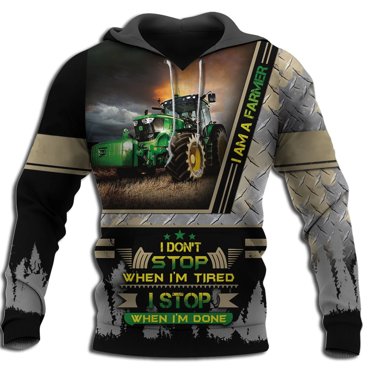 Awesome Hoodie 3D All Over Print Farmer Tractor - Hoodie, T-Shirt, Zip Hoodies, Sweatshirt ND670
