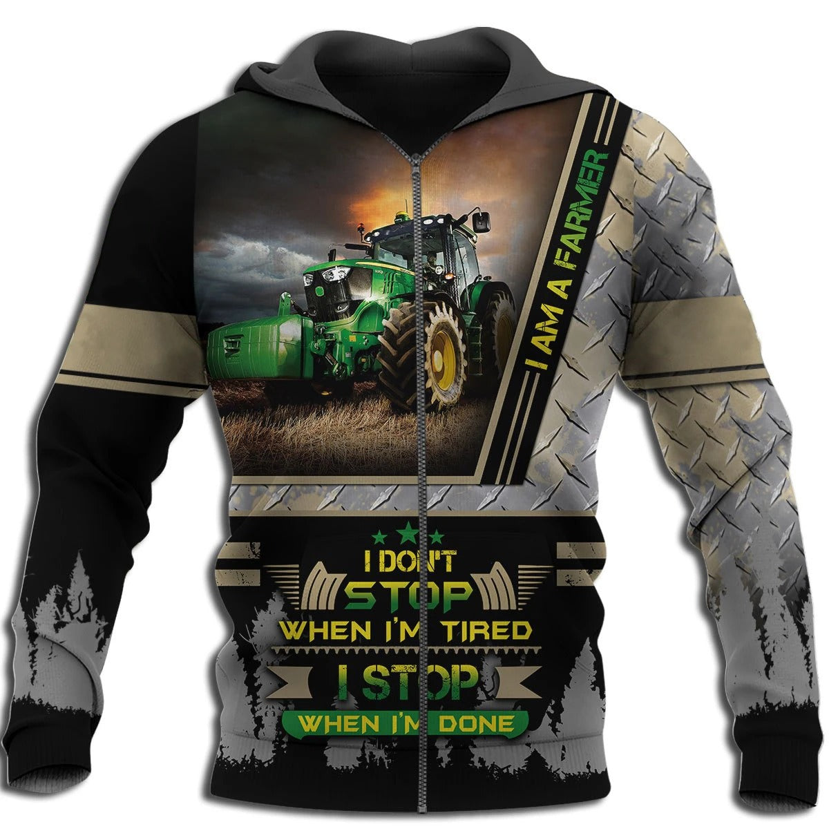 Awesome Hoodie 3D All Over Print Farmer Tractor - Hoodie, T-Shirt, Zip Hoodies, Sweatshirt ND670