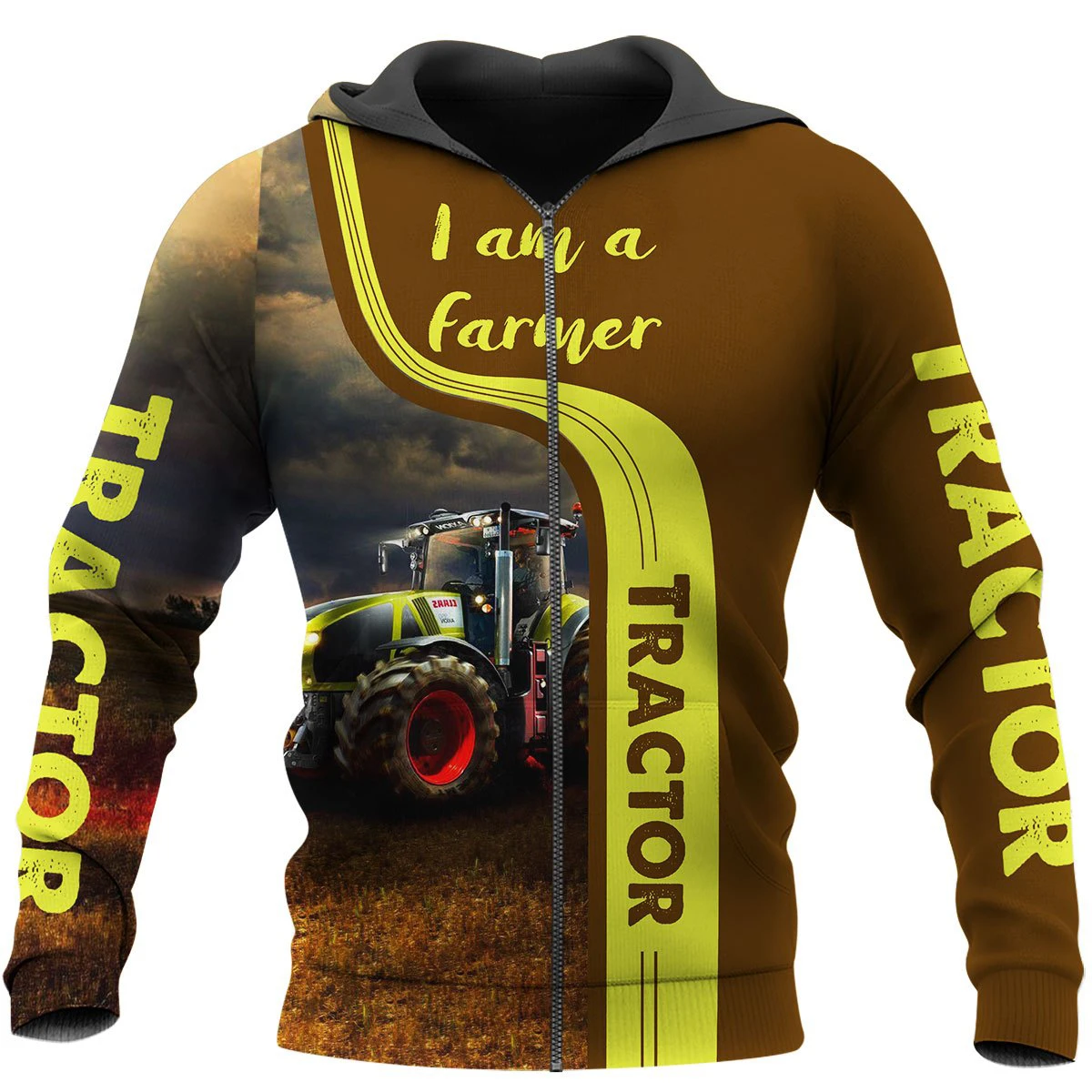 Awesome Hoodie 3D All Over Print Farmer Tractor - Hoodie, T-Shirt, Zip Hoodies, Sweatshirt ND671
