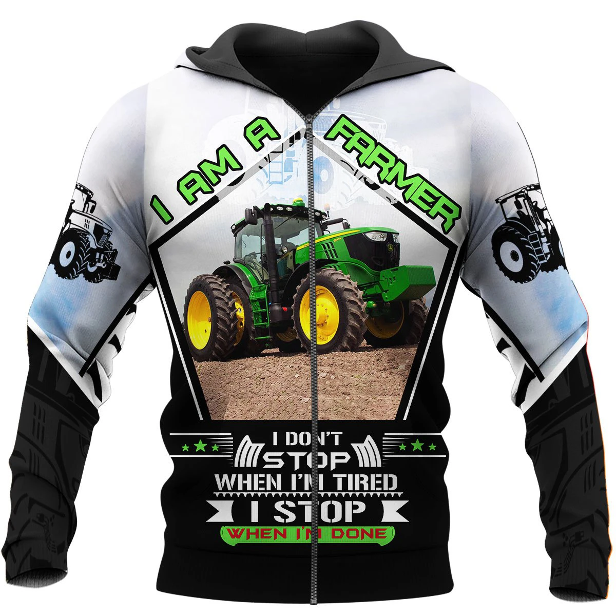 Awesome Hoodie 3D All Over Print Farmer Tractor - Hoodie, T-Shirt, Zip Hoodies, Sweatshirt ND672