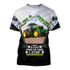 Awesome Hoodie 3D All Over Print Farmer Tractor - Hoodie, T-Shirt, Zip Hoodies, Sweatshirt ND672