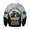 Awesome Hoodie 3D All Over Print Farmer Tractor - Hoodie, T-Shirt, Zip Hoodies, Sweatshirt ND672