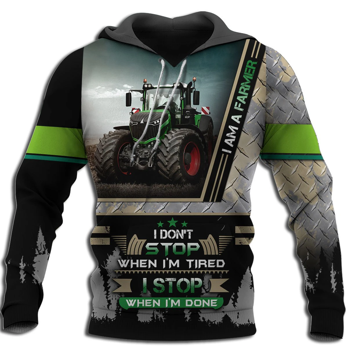 Awesome Hoodie 3D All Over Print Farmer Tractor - Hoodie, T-Shirt, Zip Hoodies, Sweatshirt ND674