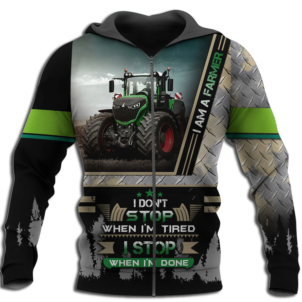 Awesome Hoodie 3D All Over Print Farmer Tractor - Hoodie, T-Shirt, Zip Hoodies, Sweatshirt ND674