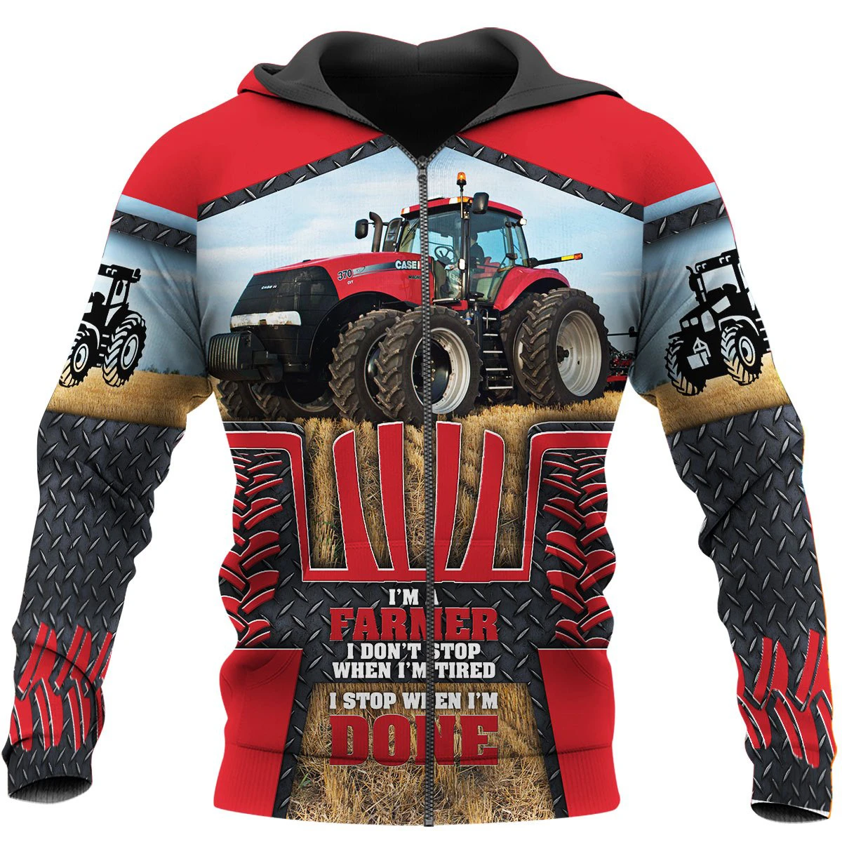 Awesome Hoodie 3D All Over Print Farmer Tractor - Hoodie, T-Shirt, Zip Hoodies, Sweatshirt ND675