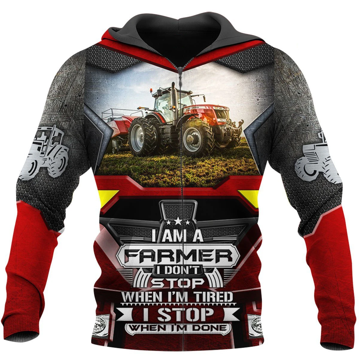 Awesome Hoodie 3D All Over Print Farmer Tractor - Hoodie, T-Shirt, Zip Hoodies, Sweatshirt ND676