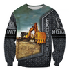 Awesome Hoodie 3D All Over Print Farmer Excavator - Hoodie, T-Shirt, Zip Hoodies, Sweatshirt ND684