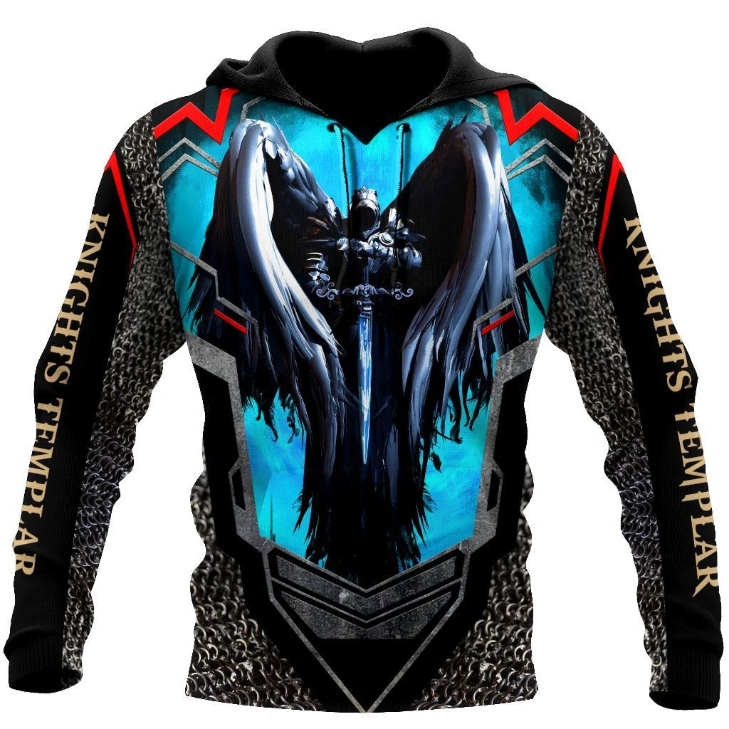 Awesome Hoodie 3D All Over Print Knight Templar - Hoodie, T-Shirt, Zip Hoodies, Sweatshirt ND690