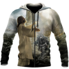 Awesome Hoodie 3D All Over Print Jesus and Knight Templar - Hoodie, T-Shirt, Zip Hoodies, Sweatshirt ND692