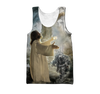 Awesome Hoodie 3D All Over Print Jesus and Knight Templar - Hoodie, T-Shirt, Zip Hoodies, Sweatshirt ND692