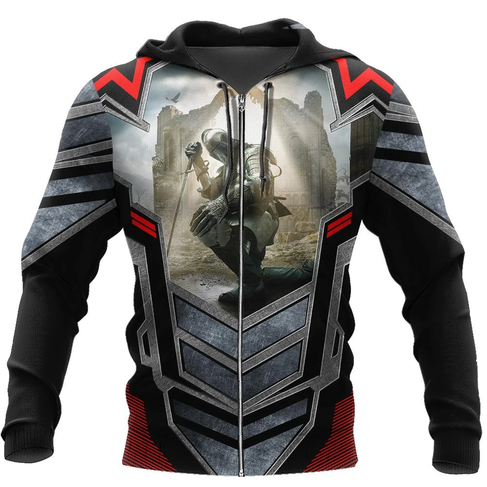 Awesome Hoodie 3D All Over Print Knight Templar - Hoodie, T-Shirt, Zip Hoodies, Sweatshirt ND694