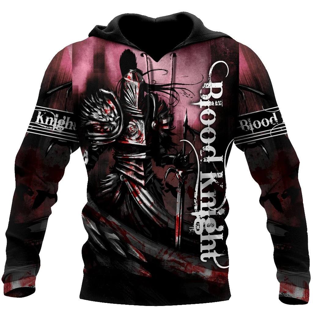 Awesome Hoodie 3D All Over Print Blood Knight - Hoodie, T-Shirt, Zip Hoodies, Sweatshirt ND696