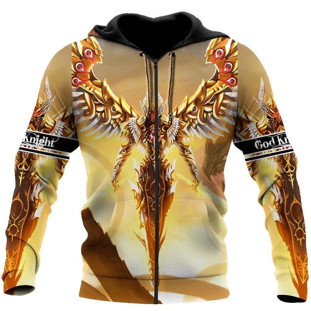 Awesome Hoodie 3D All Over Print God Knight - Hoodie, T-Shirt, Zip Hoodies, Sweatshirt ND697