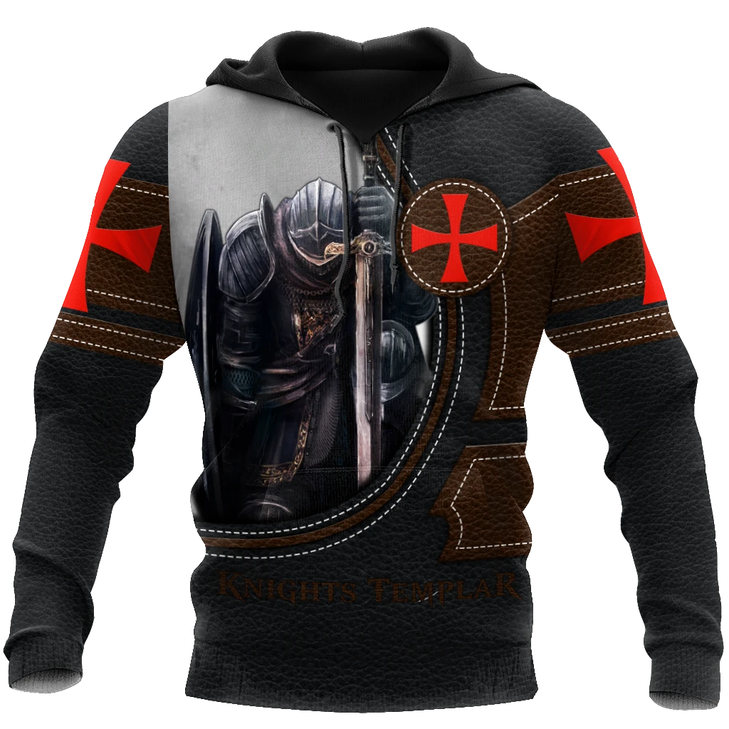 Awesome Hoodie 3D All Over Print Knight Templar - Hoodie, T-Shirt, Zip Hoodies, Sweatshirt ND699
