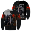 Awesome Hoodie 3D All Over Print Knight Templar - Hoodie, T-Shirt, Zip Hoodies, Sweatshirt ND699