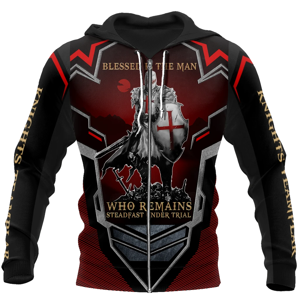 Awesome Hoodie 3D All Over Print Knight Templar - Hoodie, T-Shirt, Zip Hoodies, Sweatshirt ND700