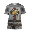 Awesome Hoodie 3D All Over Print Knight Templar- Hoodie, T-Shirt, Zip Hoodies, Sweatshirt ND702