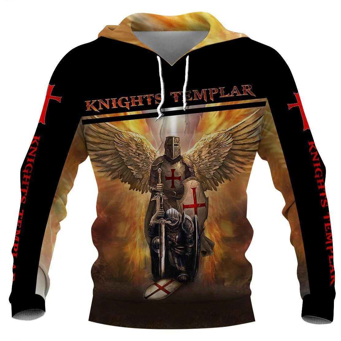 Awesome Hoodie 3D All Over Print Knight Templar - Hoodie, T-Shirt, Zip Hoodies, Sweatshirt ND704