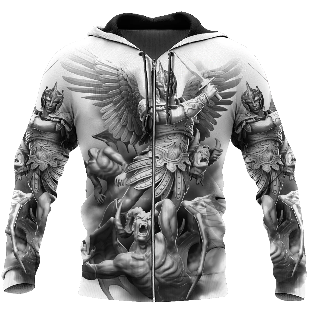 Awesome Hoodie 3D All Over Print Michael The Archangel - Hoodie, T-Shirt, Zip Hoodies, Sweatshirt ND707