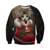 Awesome Hoodie 3D All Over Print Cat Chrismas - Hoodie, T-Shirt, Zip Hoodies, Sweatshirt ND713