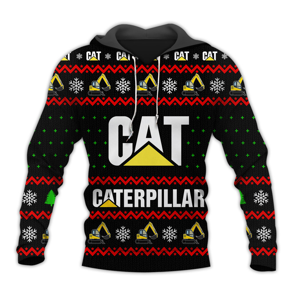 Awesome Hoodie 3D All Over Print Caterpillar Chrismas - Hoodie, T-Shirt, Zip Hoodies, Sweatshirt ND770