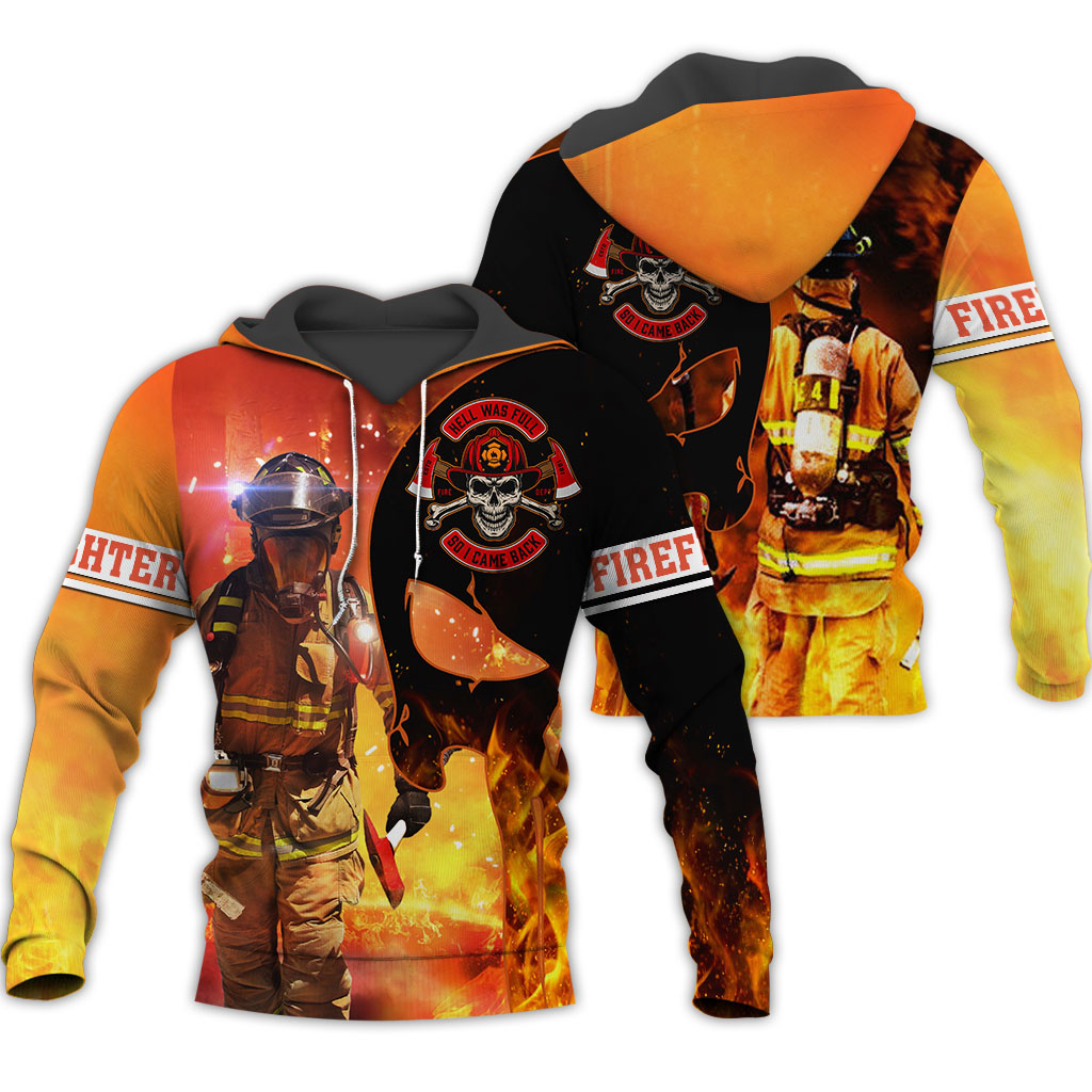 Awesome Hoodie 3D All Over Print Firefighter - Hoodie, T-Shirt, Zip Hoodies, Sweatshirt ND774