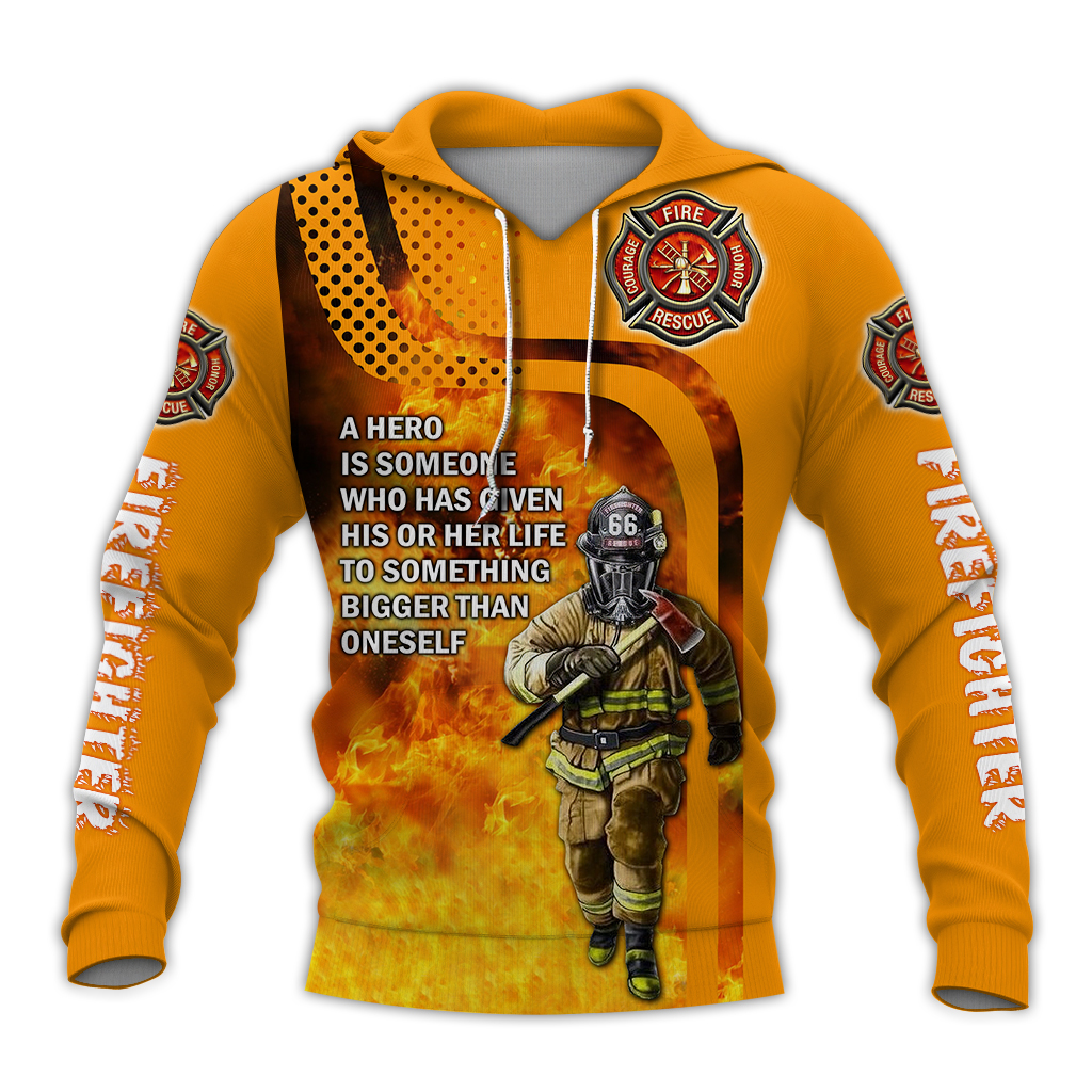 Awesome Hoodie 3D All Over Print Firefighter - Hoodie, T-Shirt, Zip Hoodies, Sweatshirt ND775