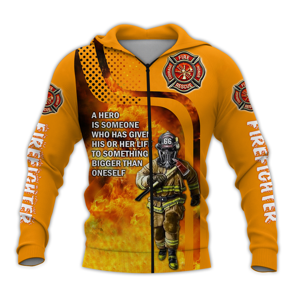 Awesome Hoodie 3D All Over Print Firefighter - Hoodie, T-Shirt, Zip Hoodies, Sweatshirt ND775