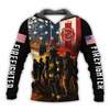 Awesome Hoodie 3D All Over Print Firefighter - Hoodie, T-Shirt, Zip Hoodies, Sweatshirt ND780