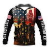 Awesome Hoodie 3D All Over Print Firefighter - Hoodie, T-Shirt, Zip Hoodies, Sweatshirt ND780