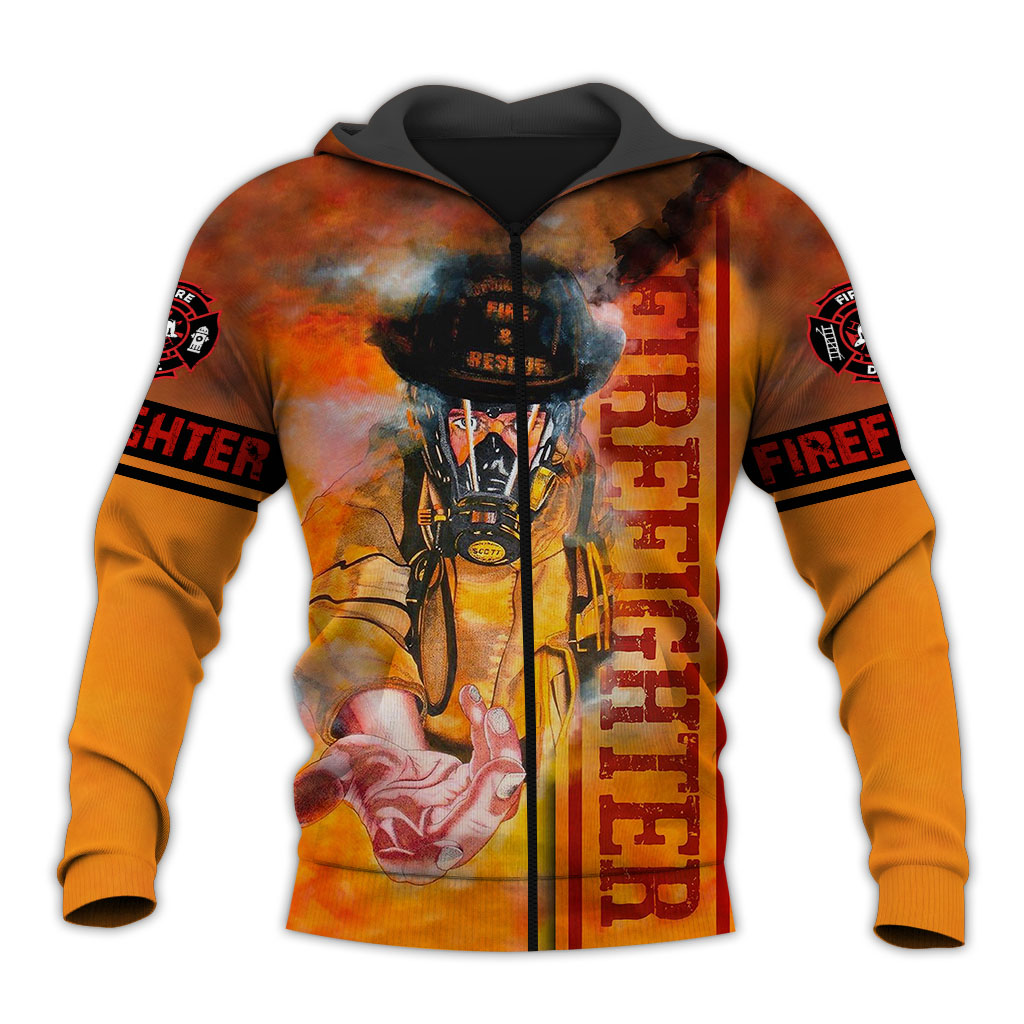 Awesome Hoodie 3D All Over Print Firefighter - Hoodie, T-Shirt, Zip Hoodies, Sweatshirt ND781