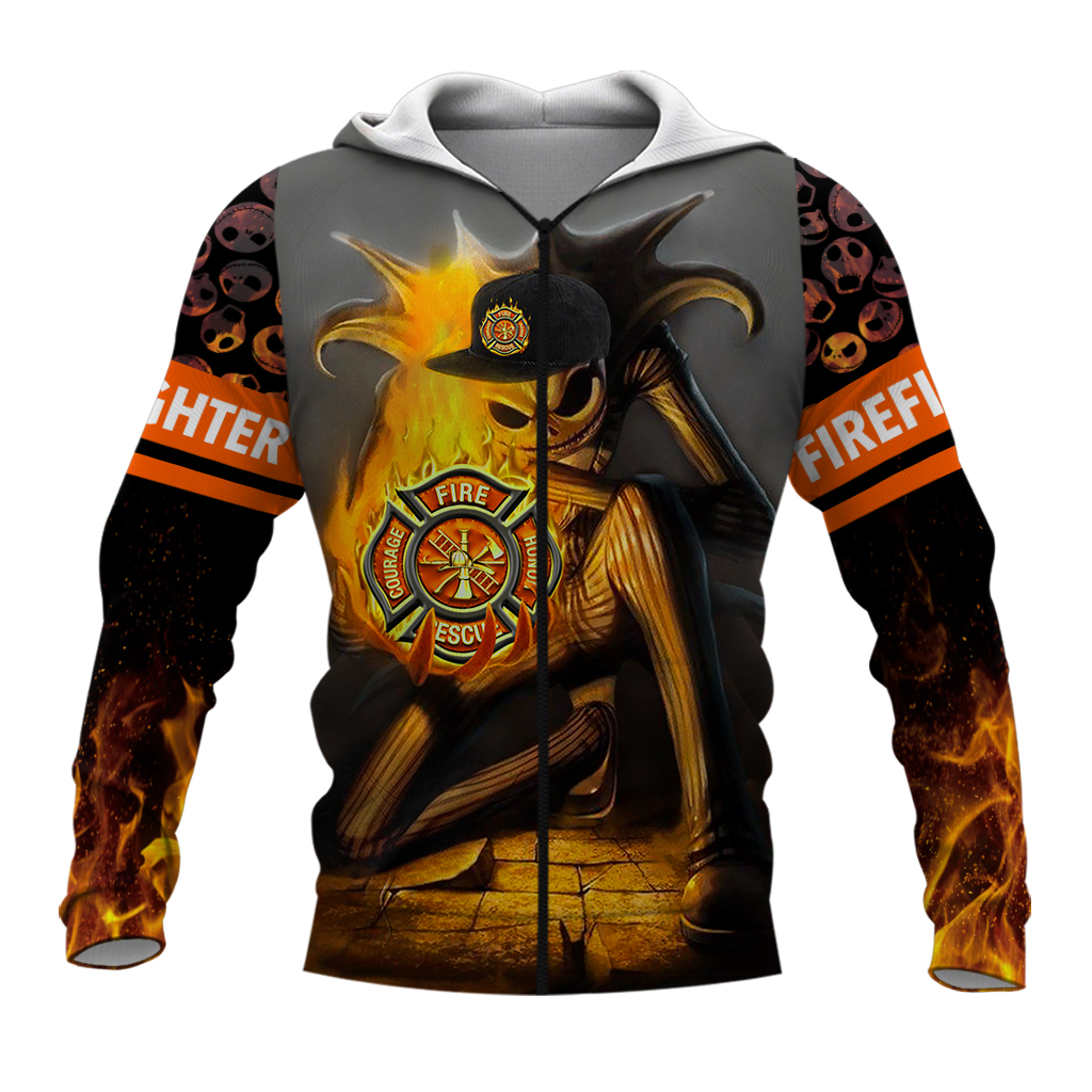 Awesome Hoodie 3D All Over Print Firefighter - Hoodie, T-Shirt, Zip Hoodies, Sweatshirt ND783