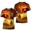 Awesome Hoodie 3D All Over Print Firefighter - Hoodie, T-Shirt, Zip Hoodies, Sweatshirt ND784