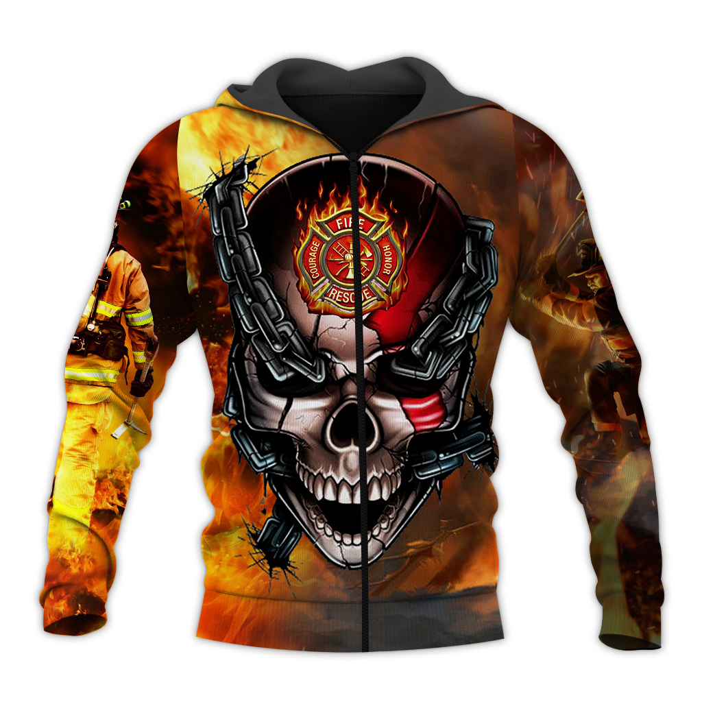 Awesome Hoodie 3D All Over Print Firefighter - Hoodie, T-Shirt, Zip Hoodies, Sweatshirt ND786