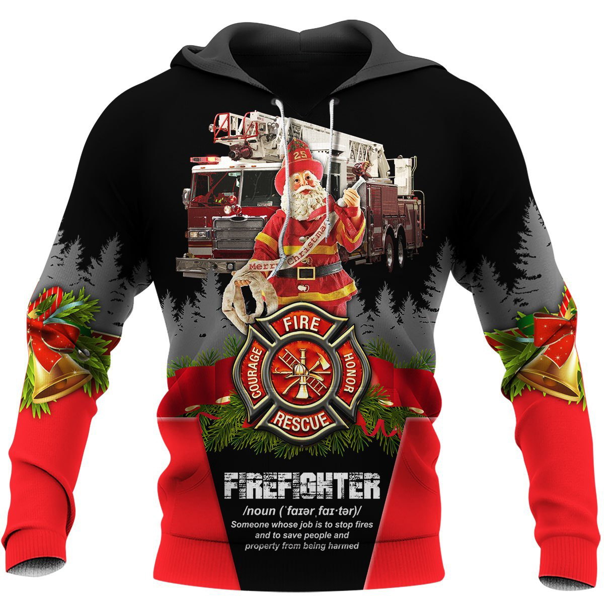 Awesome Hoodie 3D All Over Print Firefighter - Hoodie, T-Shirt, Zip Hoodies, Sweatshirt ND788