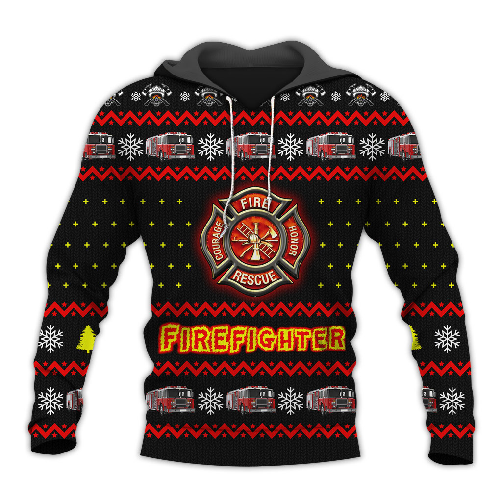 Awesome Hoodie 3D All Over Print Firefighter - Hoodie, T-Shirt, Zip Hoodies, Sweatshirt ND790