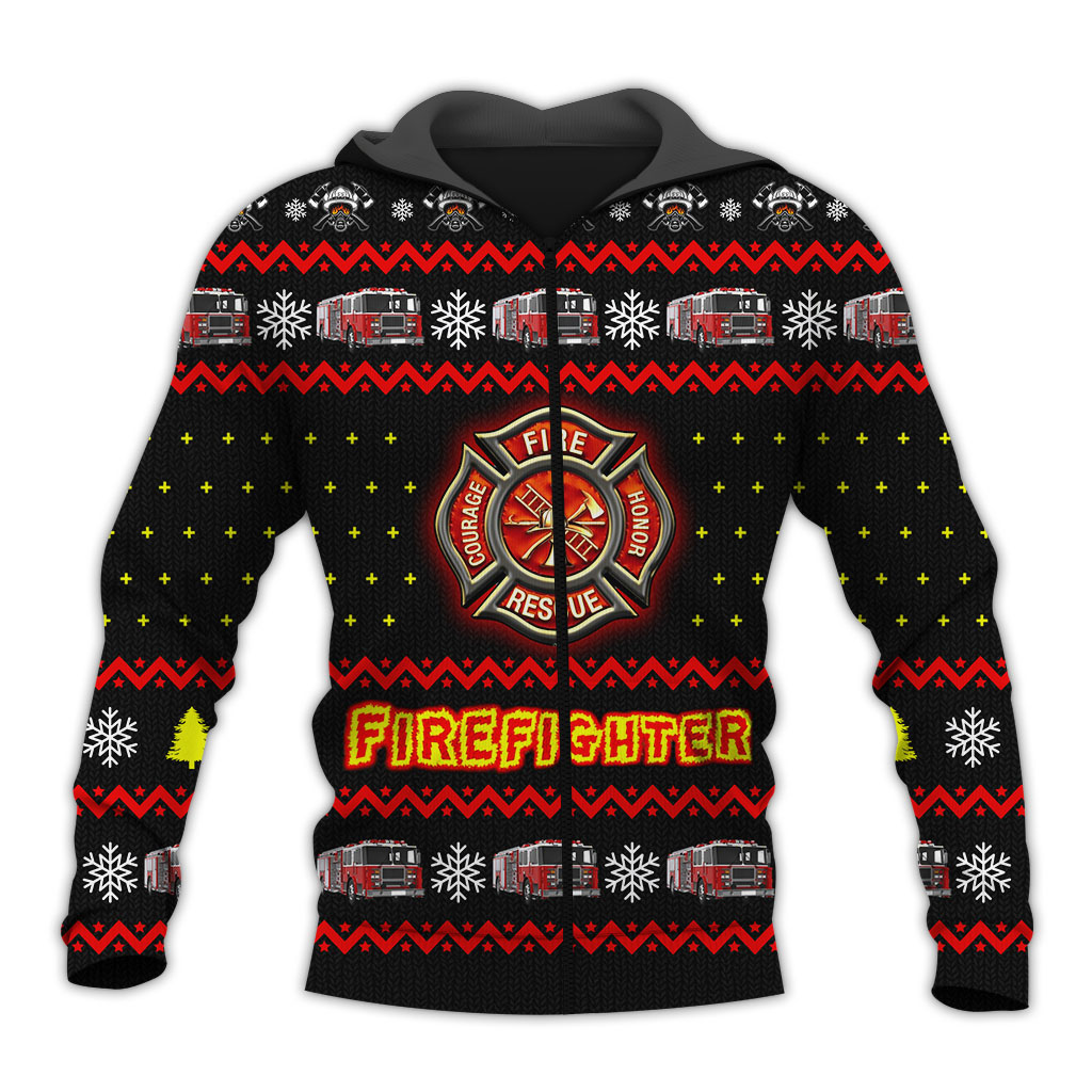 Awesome Hoodie 3D All Over Print Firefighter - Hoodie, T-Shirt, Zip Hoodies, Sweatshirt ND790